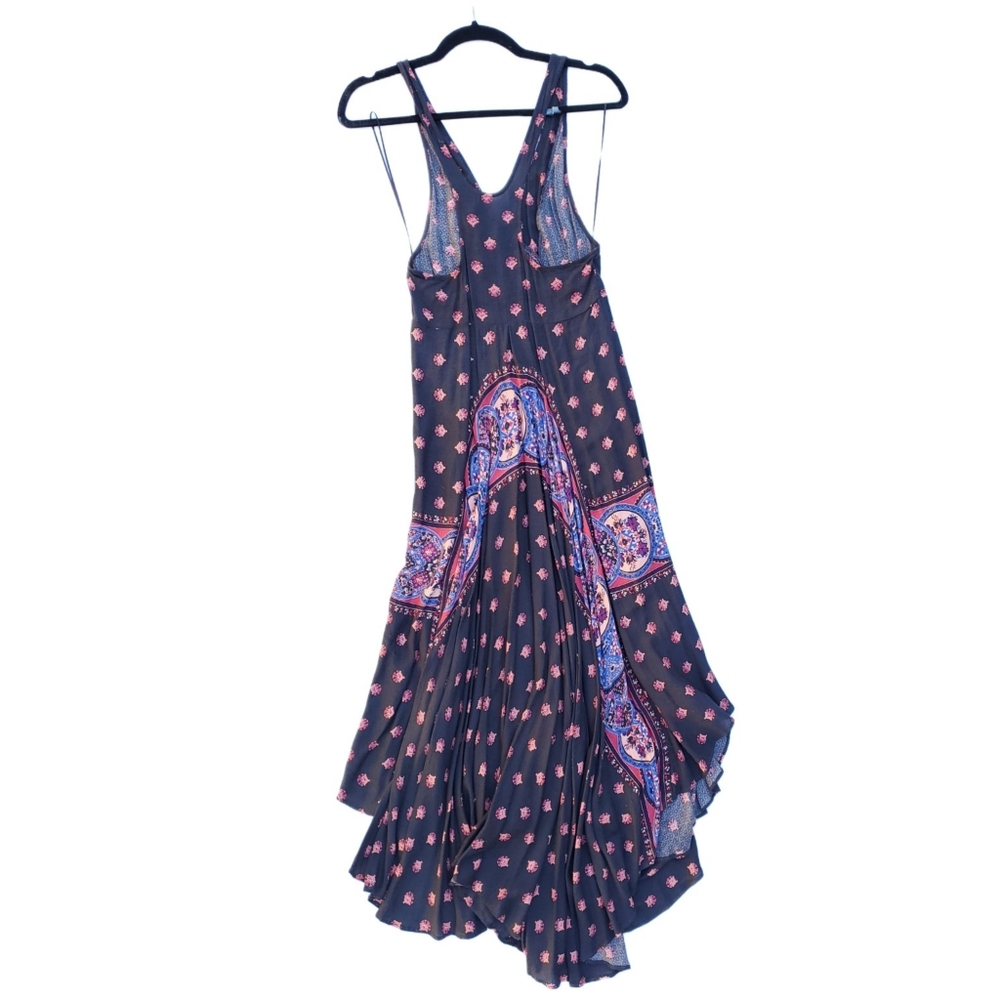 Free People Boho Flowy Midi Button Front Dress - image 5